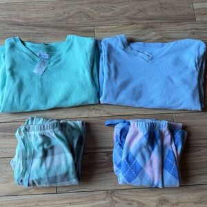 Girl’s Matching Pajamas Sets Size 12